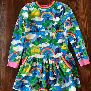 Mini Boden Sweatshirt Dress Fantasy Themed